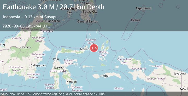 Map of Northern Molucca Sea