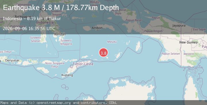 Map of Banda Sea