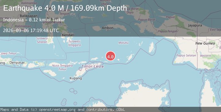 Map of Banda Sea