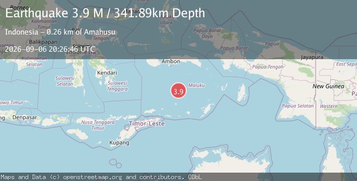 Map of Banda Sea
