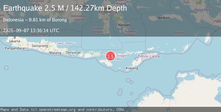 Map of Flores Region, Indonesia