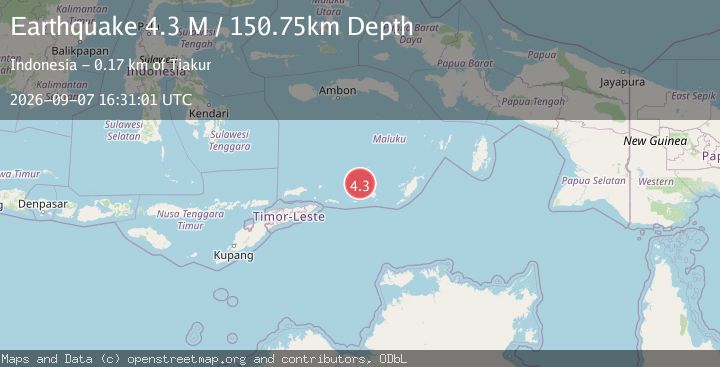 Map of Banda Sea