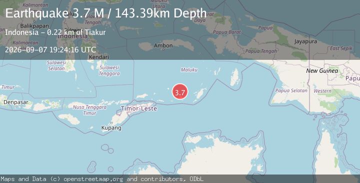 Map of Banda Sea