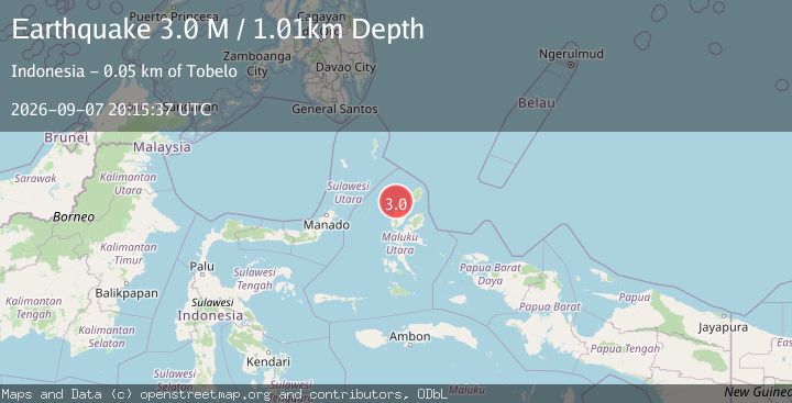 Map of Northern Molucca Sea