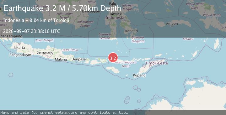 Map of Flores Region, Indonesia