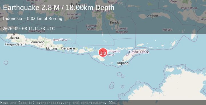 Map of Flores Region, Indonesia