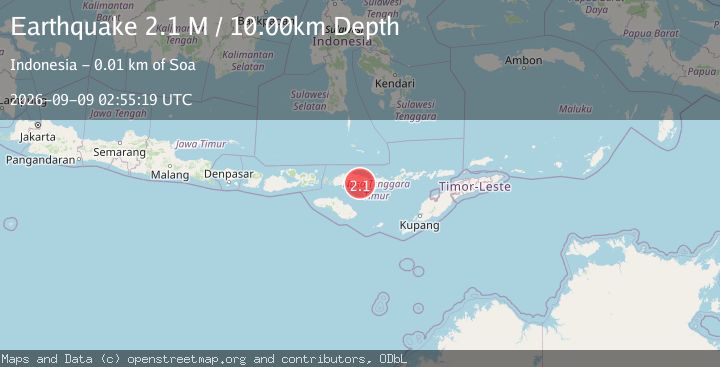 Map of Flores Region, Indonesia
