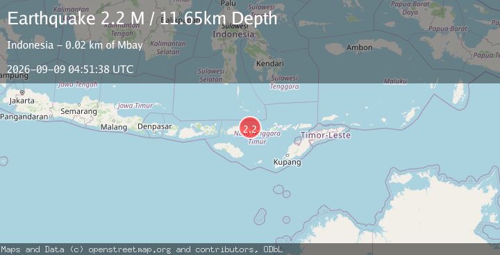 Map of Flores Region, Indonesia