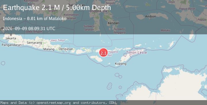 Map of Flores Region, Indonesia