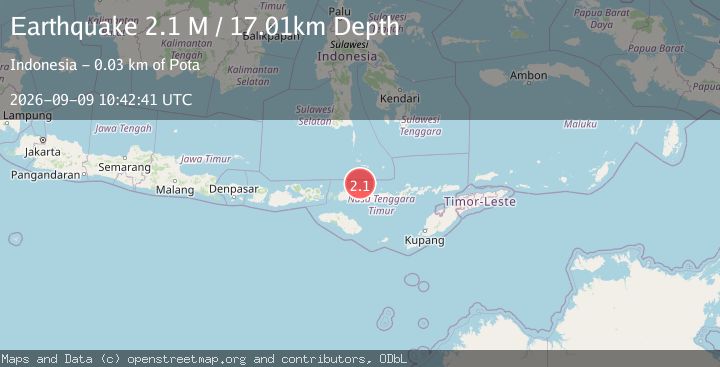 Map of Flores Region, Indonesia