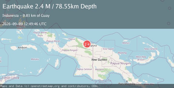 Map of Near North Coast of West Papua
