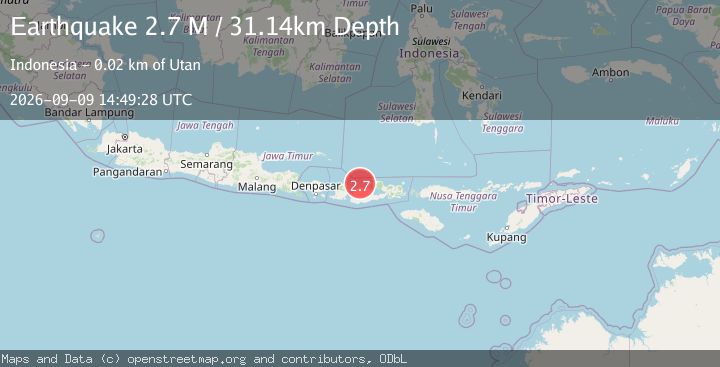 Map of Sumbawa Region, Indonesia