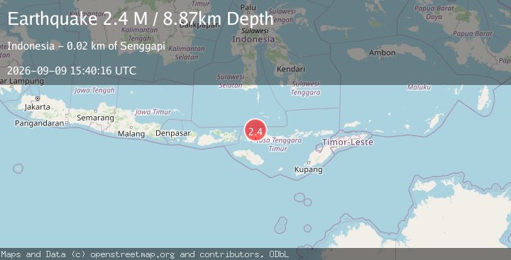 Map of Flores Region, Indonesia