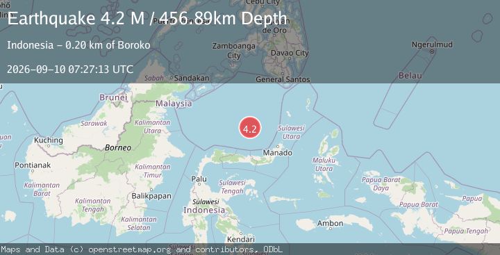 Map of Celebes Sea