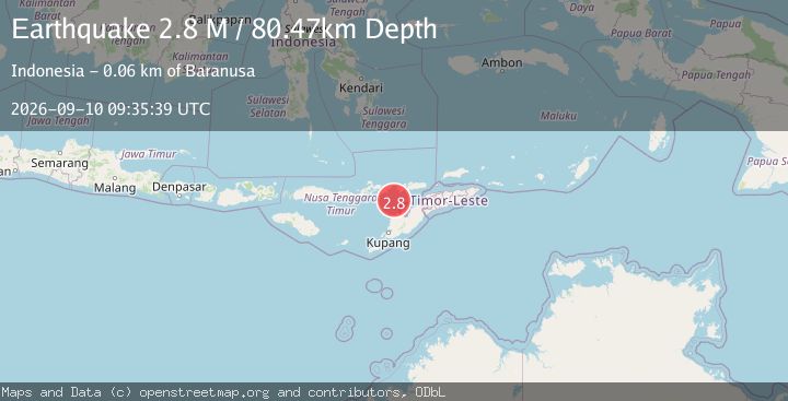 Map of Flores Region, Indonesia
