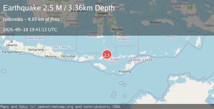 Map of Flores Region, Indonesia