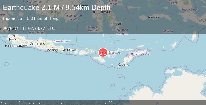 Map of Flores Region, Indonesia