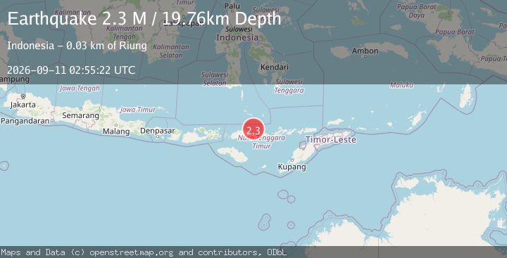 Map of Flores Region, Indonesia