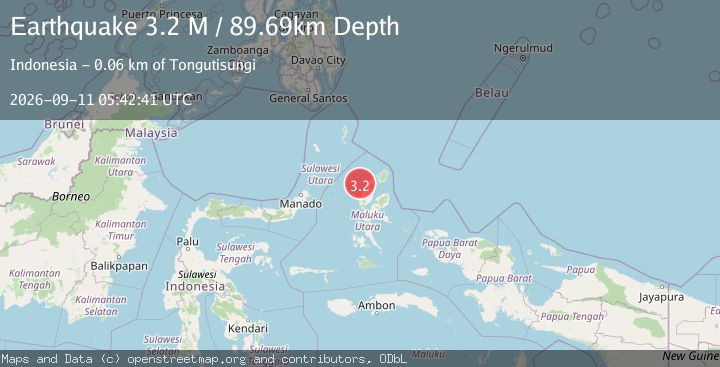 Map of Northern Molucca Sea