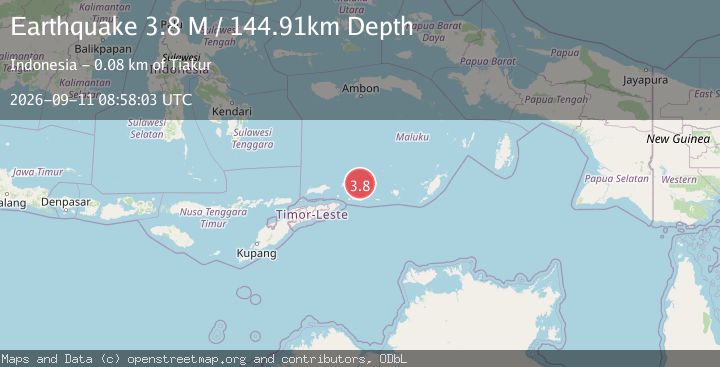 Map of Banda Sea