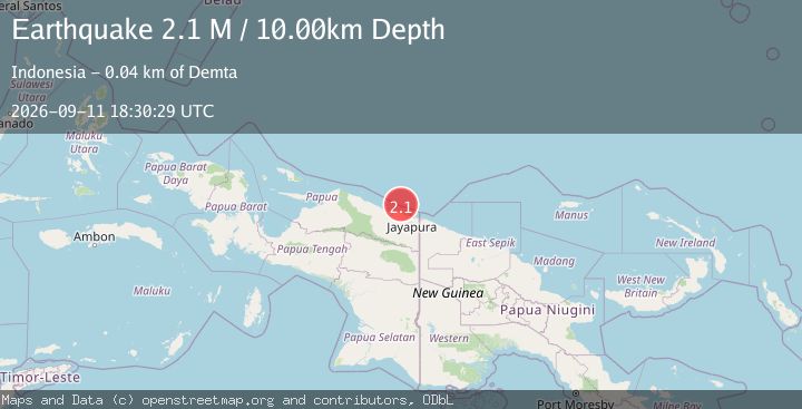 Map of Near North Coast of West Papua