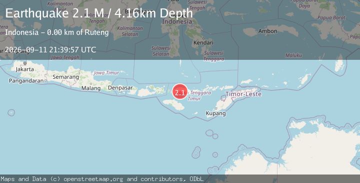 Map of Flores Region, Indonesia