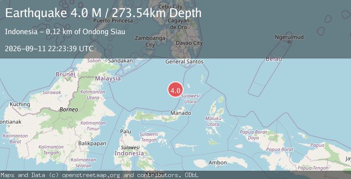 Map of Celebes Sea
