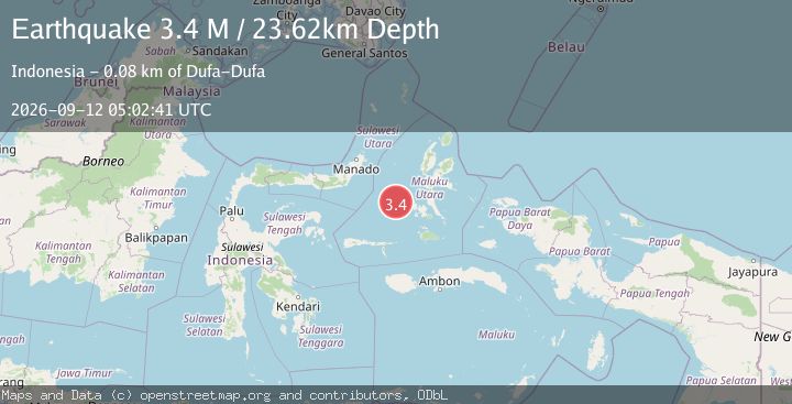 Map of Southern Molucca Sea