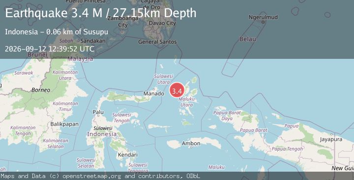 Map of Northern Molucca Sea