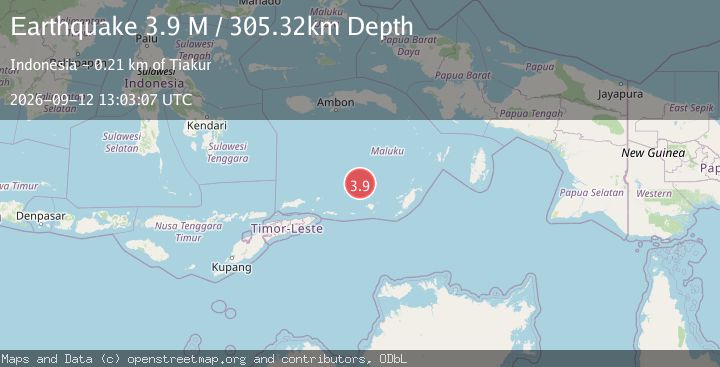 Map of Banda Sea