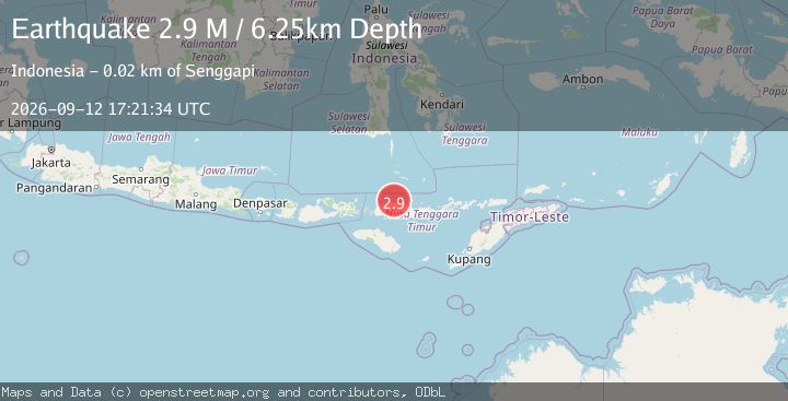 Map of Flores Region, Indonesia
