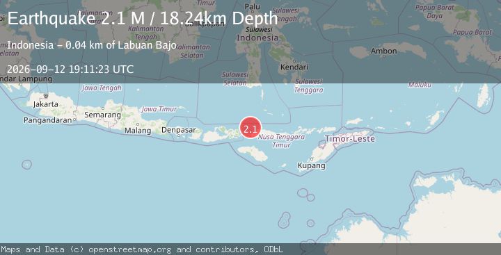 Map of Flores Region, Indonesia