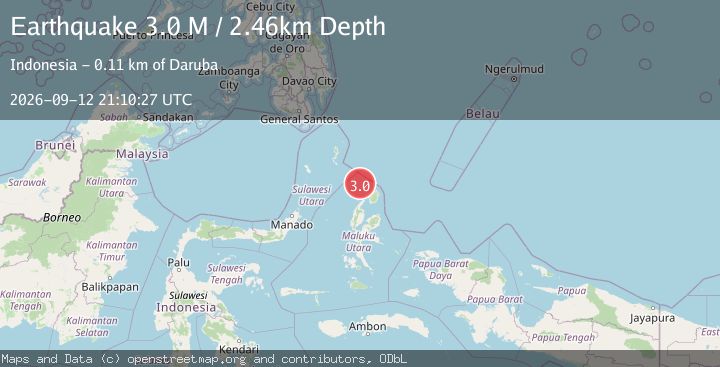 Map of Northern Molucca Sea