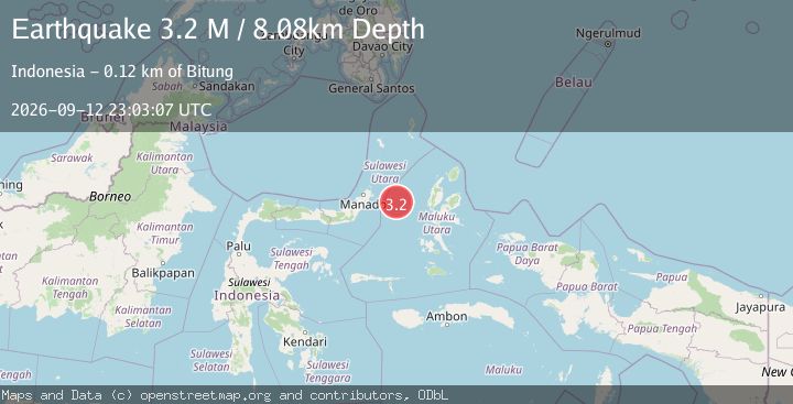 Map of Northern Molucca Sea
