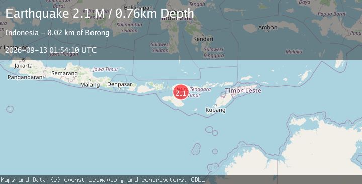 Map of Flores Region, Indonesia