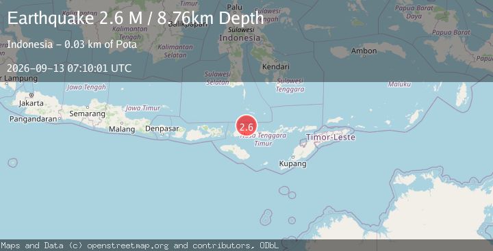 Map of Flores Region, Indonesia