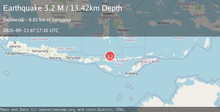 Map of Flores Region, Indonesia