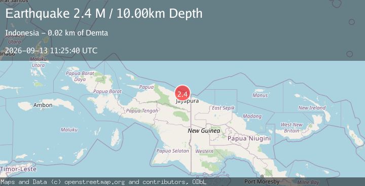Map of Near North Coast of West Papua