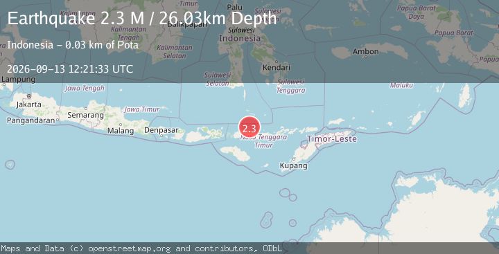 Map of Flores Region, Indonesia