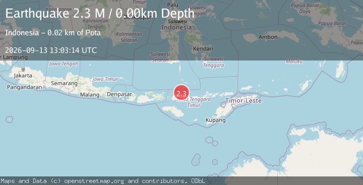 Map of Flores Region, Indonesia