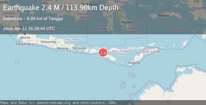 Map of Sumbawa Region, Indonesia