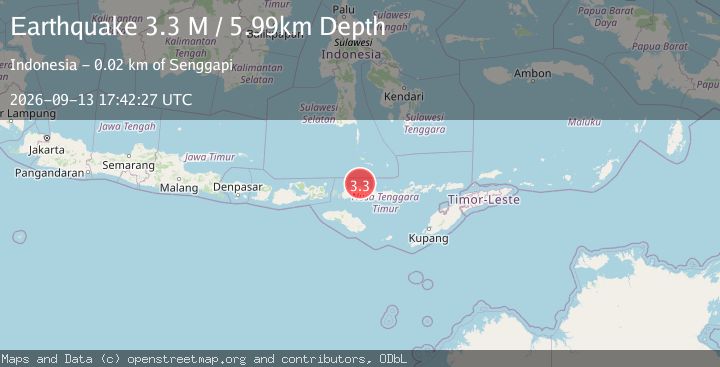 Map of Flores Region, Indonesia