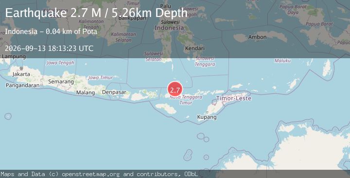 Map of Flores Region, Indonesia