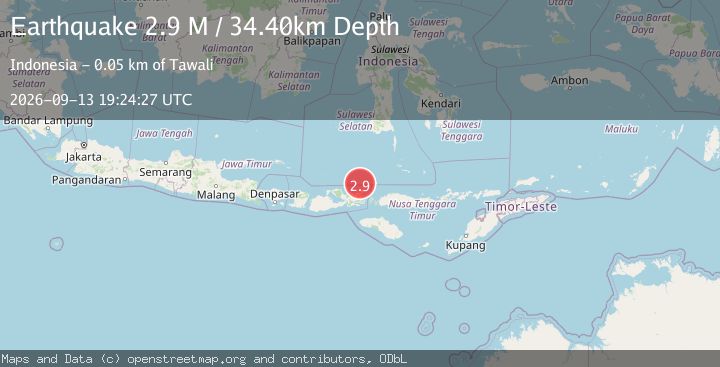 Map of Flores Sea