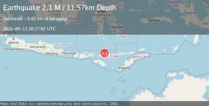 Map of Flores Region, Indonesia