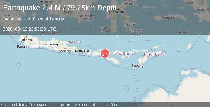 Map of Sumbawa Region, Indonesia