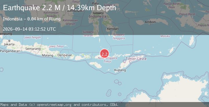 Map of Flores Region, Indonesia