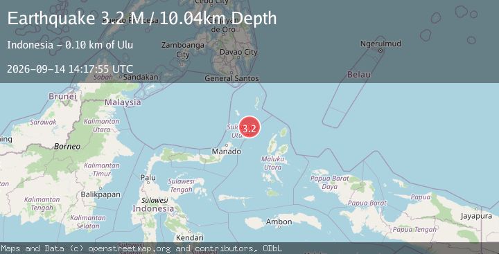 Map of Northern Molucca Sea
