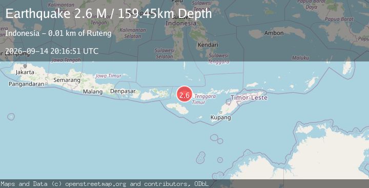Map of Flores Region, Indonesia