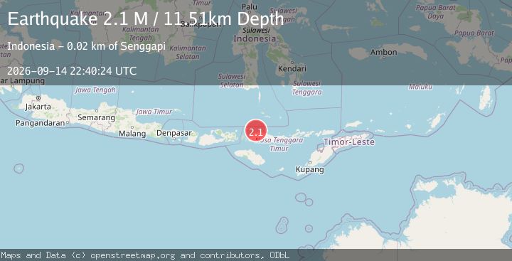 Map of Flores Region, Indonesia